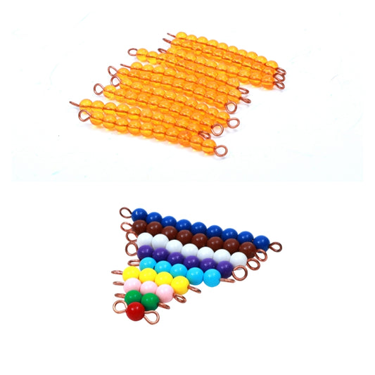 Colored Bead Stairs 1-9 and tens
