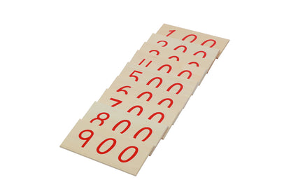 Small Wooden Number Cards With Box (1-9000)