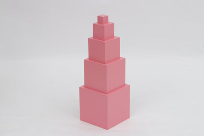 Mini pink tower/brown stair/number rods/red rods