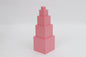 Mini pink tower/brown stair/number rods/red rods